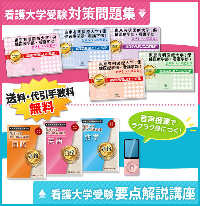 東京有明医療大学(保健医療学部・看護学部)受験合格セット
