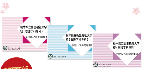 栃木県立衛生福祉大学校(看護学科専科)・受験合格セット（3冊）