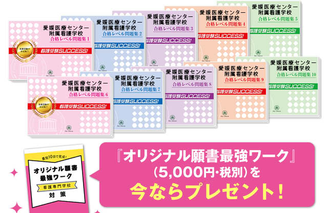 愛媛医療センター附属看護学校 受験合格セット 看護 医療系専門学校 志望校別問題集 看護 医療受験サクセス